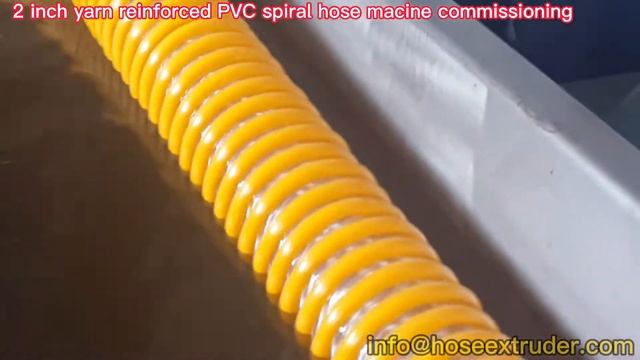 2 inch yarn reinforced PVC spiral hose extruder machine смотреть онлайн