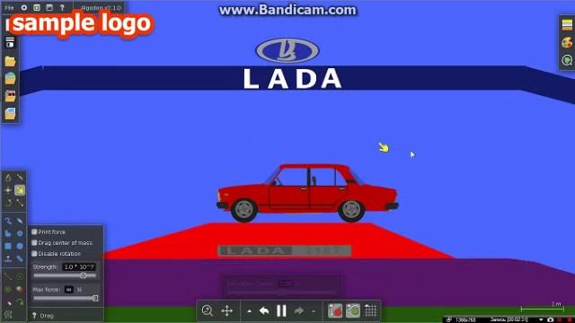 Обзор Краш-Теста Vaz 2107 в Algodoo смотреть онлайн