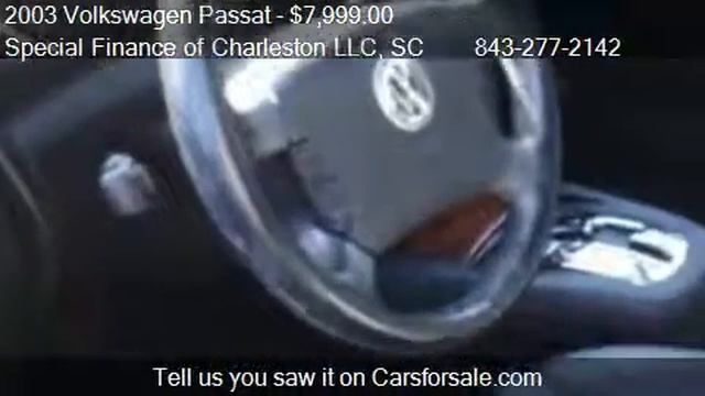 2003 Volkswagen Passat GLS V6 - for sale in Moncks Corner, S смотреть онлайн