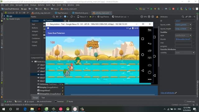 App game mini - Android Studio Cuộc đua Pokemon смотреть онлайн
