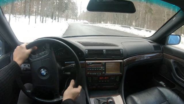 Pov Drive BMW 740i E38 Drifting on Mountain Roads смотреть онлайн