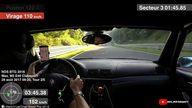 Nürburgring Nordschleife | E46 M3 3.5l BTG 7’36 | 29.08.2017 смотреть онлайн