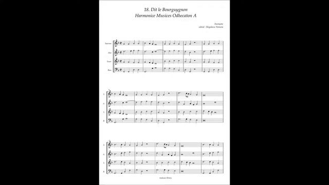 Harmonice Musices Odhecaton A No 18 Anonymous "Dit le Bourguygnon" смотреть онлайн