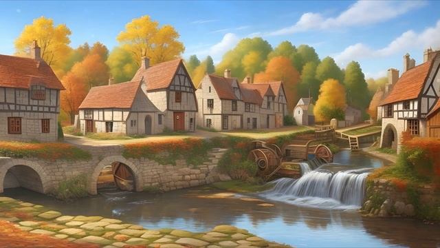 Lofi Beats and Medieval Autumn [AI Generated] - music to chill/relax/sleep/study/meditate смотреть онлайн