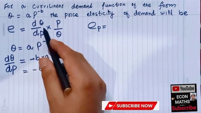 Finding price elasticity of demand for curvilinear demand function . #Curvilinear_DemandFunction смотреть онлайн