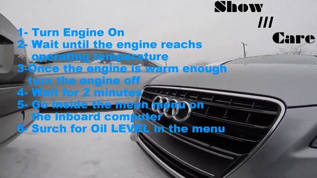 AUDI A5 - HOW TO CHECK OIL LEVEL смотреть онлайн
