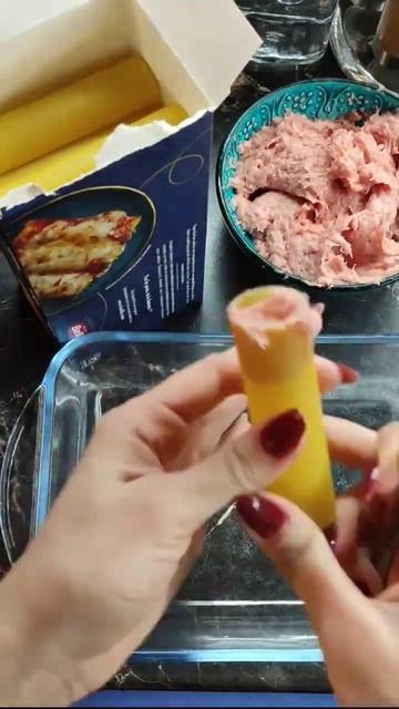 Каннеллони - готовим вкусное и сытное блюдо в духе лазаньи очень просто и необычно! #топ #рецепт 🔥 смотреть онлайн