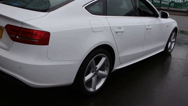 Audi A5 2.0 TDI S Line Sportback Finished In Ibis White At Rix Motor Company смотреть онлайн