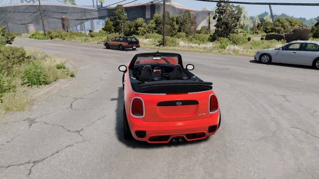 BeamNG Drive - Mini John Cooper Works | Steering Wheel Gameplay смотреть онлайн