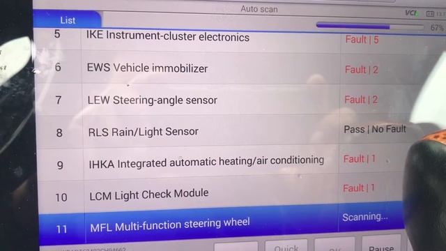 Maxisys Elite scanning BMW modules смотреть онлайн