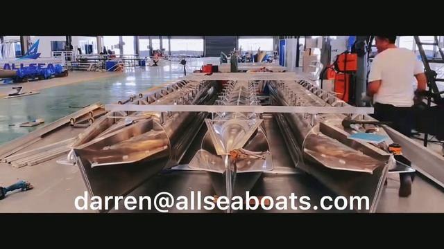 Allsea Boats---New factory for pontoon leisure house boat смотреть онлайн