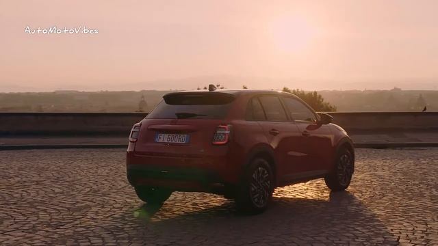 All New 2024 Fiat 600e (RED) is here! FIRST LOOK! Driving, Exterior and Interior смотреть онлайн