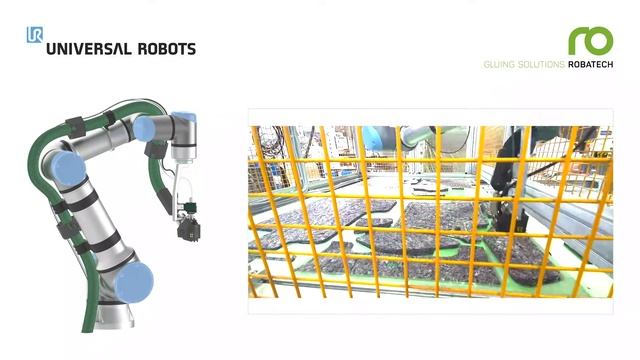 Automated gluing with cobots I Robatech смотреть онлайн