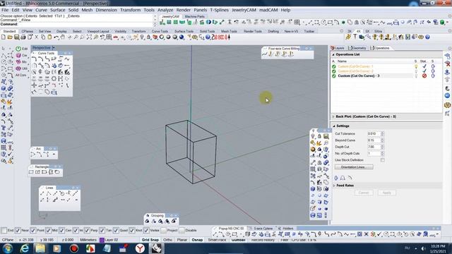 JewelryCam. Обрезка по кривой. Часть-1 смотреть онлайн