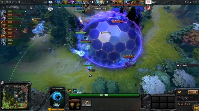 EG vs LGD Highlights Game 1, TI 6 Group A смотреть онлайн