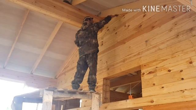 Защита сруба естественной влажности льняным маслом смотреть онлайн