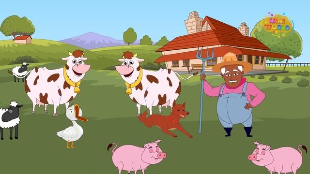 Old MacDonald Had A Farm | Nursery Rhymes | MiniWorld смотреть онлайн