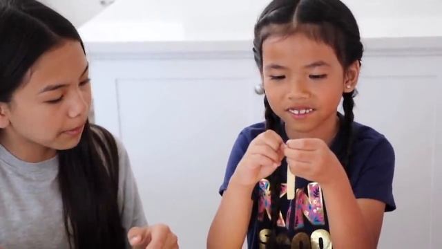 After School Routine w/ Abby & Babybel Mini Rolls! смотреть онлайн