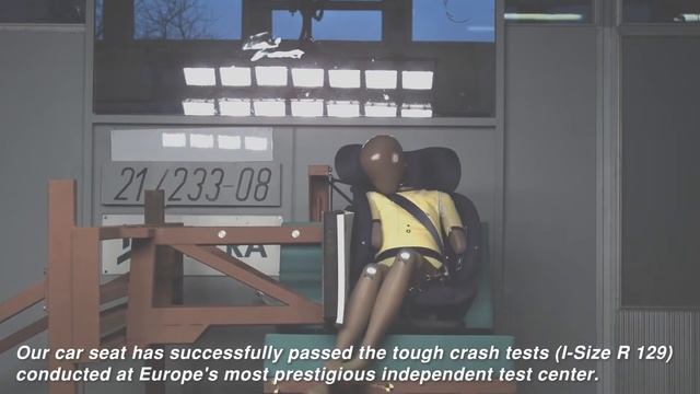 Casual 76-150 cm I-Size R129 Baby / Child Car Seats Side Impact Crash Test Video смотреть онлайн