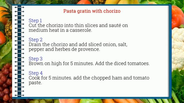 How to cook - Pasta gratin with chorizo смотреть онлайн