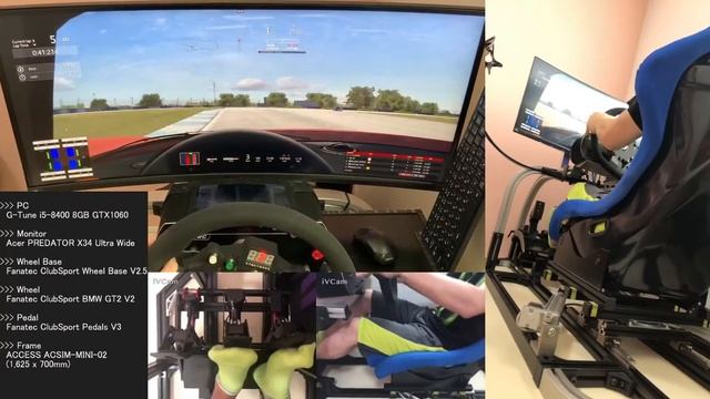 Motion Sim #148 - 3Laps / Ferrari F50 GT / Donington Park GP / Assetto Corsa смотреть онлайн