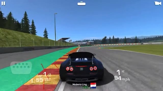 RR3: Driving a 2010 Bugatti Veyron W 16.4 Grand Sport Vit. on Circuit de Spa map! смотреть онлайн