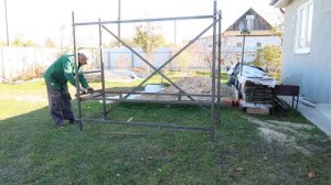 Как сделать площадку для строительных лесов