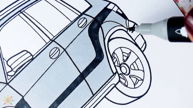 Mercedes-Benz GLK Coloring Page | Car Coloring Page | Convex - 4U смотреть онлайн