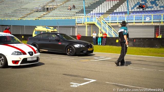 765HP BMW M5 vs 800HP Mercedes-AMG E63S with Akrapovic Exhaust смотреть онлайн