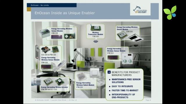 ECO12 Berlin: Laurent Giai-Miniet EnOcean Smart Green Wireless Sensors смотреть онлайн