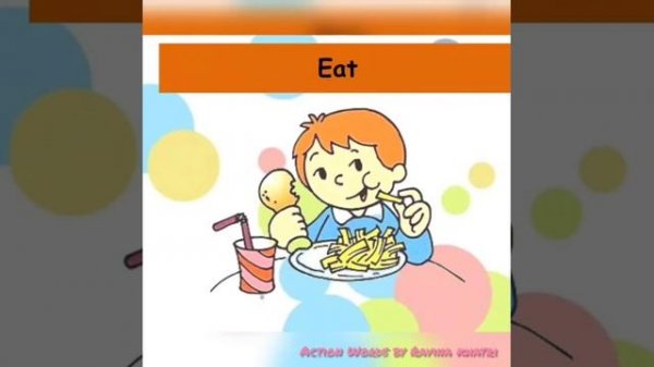 Action words / verbs for kids