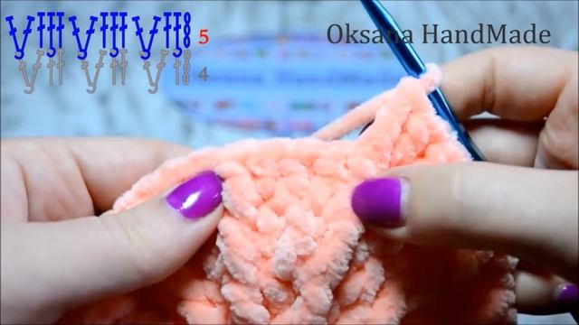 УЗОР без отрыва нити!!! Очень просто! ВЯЗАНИЕ КРЮЧКОМ безотрывный способ SUPER EASY Pattern Crochet смотреть онлайн