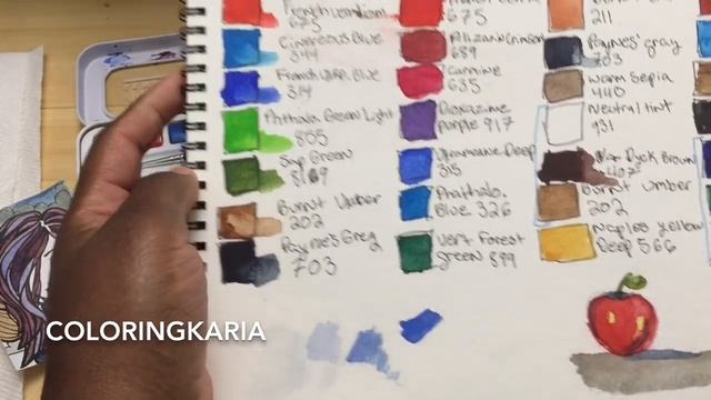 Sennelier Watercolor Review And Aqua Mini Review For Adult Coloring Books And Stampers!