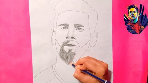 Drawing Lionel Messi/how to draw lionel messi from Barcelona football club @Leo Messi @FC Barcelona
