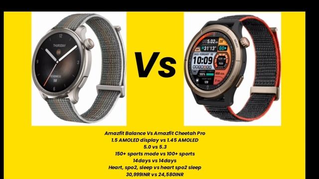 Amazfit Balance Vs Amazfit Cheetah Pro | Amazfit Balance Vs Cheetah Pro | Amazfit Cheetah Pro Vs Ba