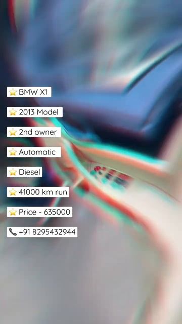 BMW X1 | Automatic | 2nd owner смотреть онлайн