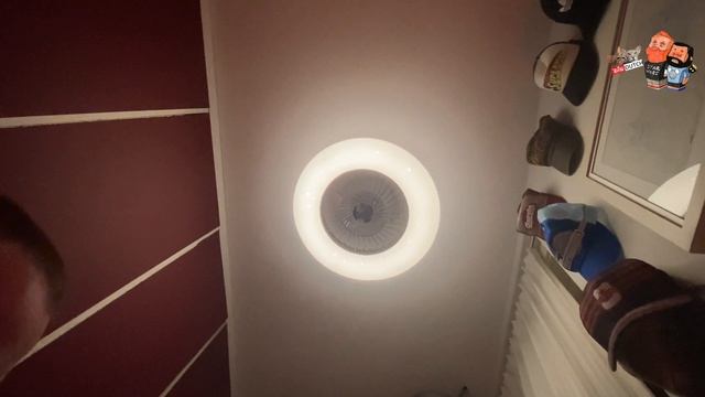 Reality Light XL Halmstadt 75CM ceiling fan with LED light and stars effect. смотреть онлайн