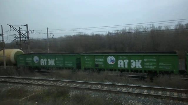 Два поезда (ВЛ10У-097 и ЧС2К-ХХХ) смотреть онлайн