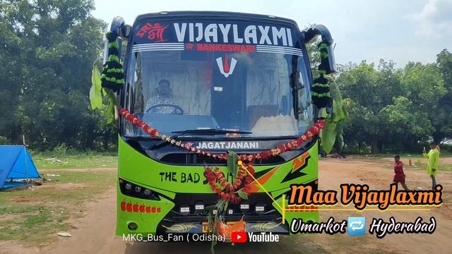Sri Maa Vijaylaxmi Travels | Umarkot 🔁 Hyderabad | 2/1 Ac Sleeper Coach | #buslover #travel #tendin смотреть онлайн