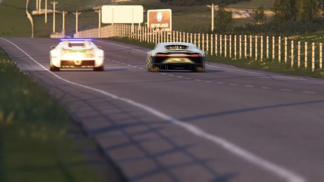 Bugatti Veyron 16,4 Dubai Police vs Bugatti Chiron Profilée at Highlands смотреть онлайн