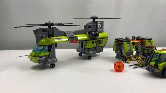 60125 Volcano Heavy-Lift Helicopter - LEGO City Discontinued MINI Review смотреть онлайн