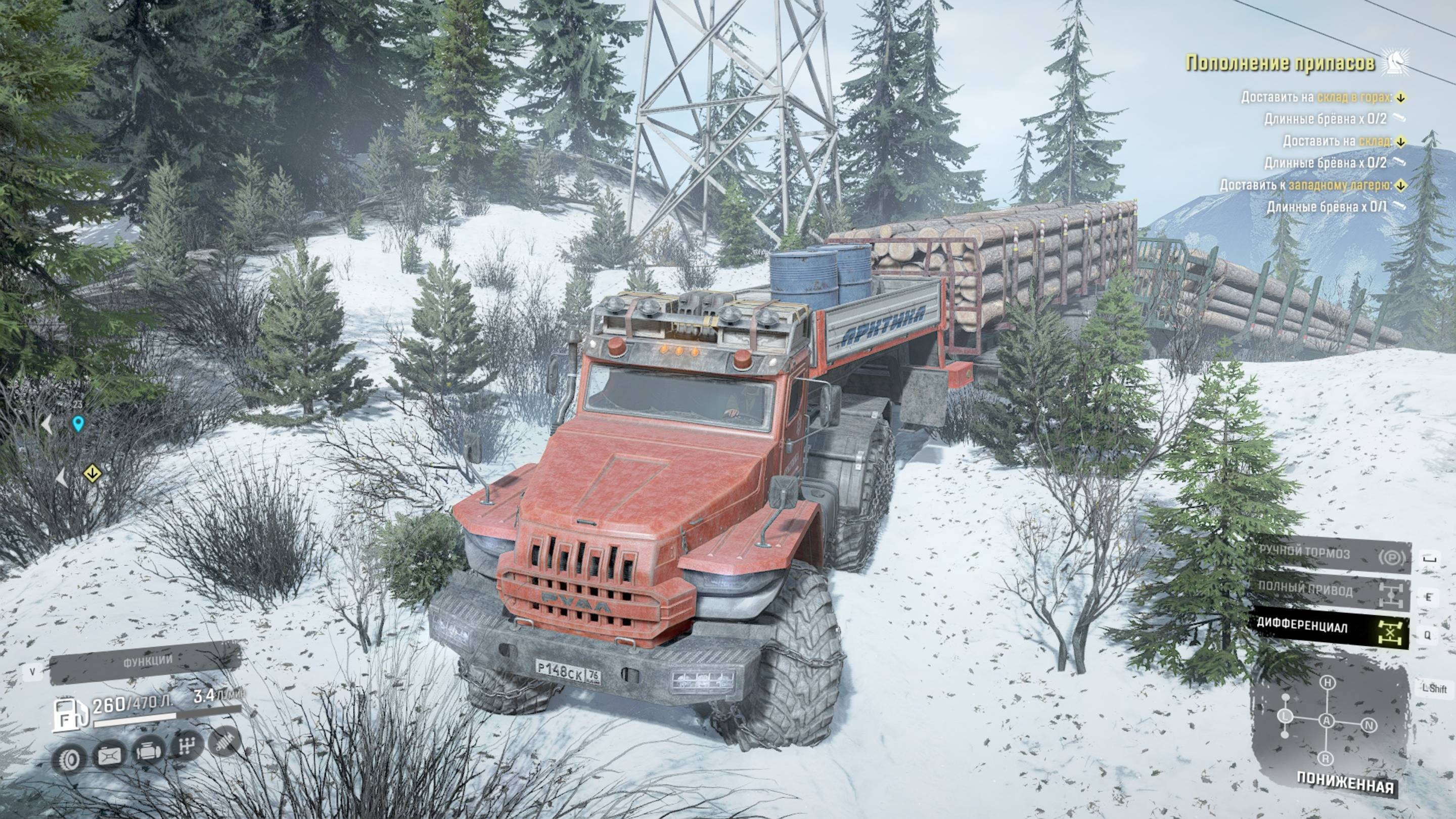 SnowRunner. Юкон. Пик Биг-Салмон. Контракт "Пополнение припасов" смотреть онлайн