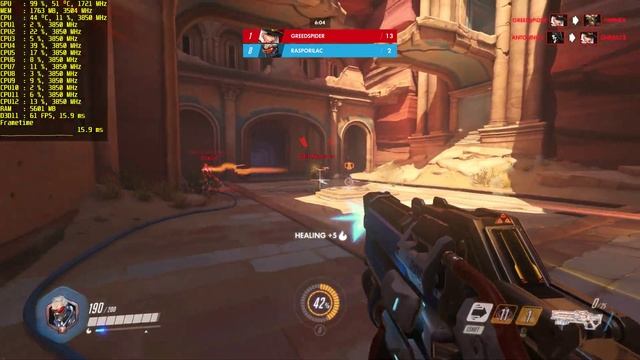 Overwatch - GTX 1050 Ti - Ryzen 5 2600 - Epic смотреть онлайн