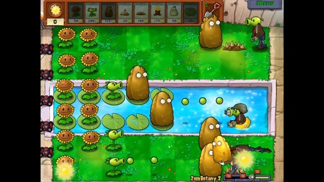 PvZ mini-game round 17: ZomBotany 2 смотреть онлайн