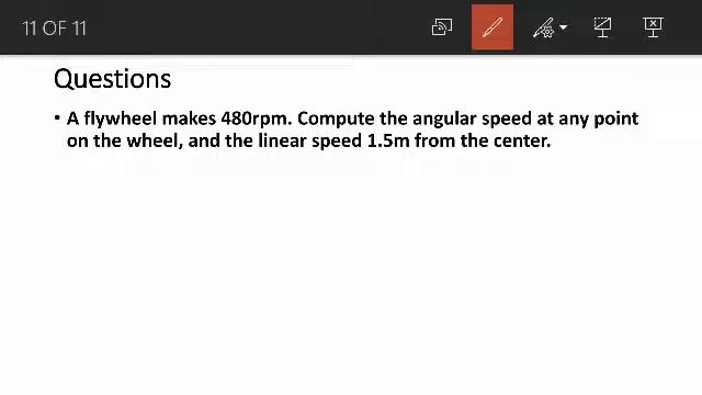 Calculation Involving Angular and Linear Velocity Of a Circular Motion смотреть онлайн