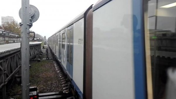 Метропоезда Москва на станции Выхино