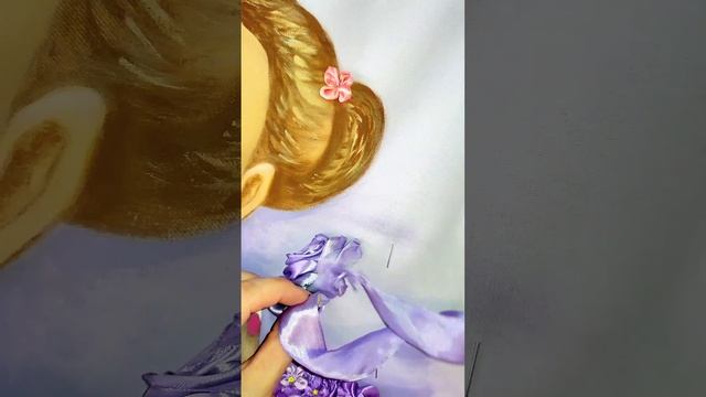 ВЫШИВАЕМ РОЗУ на портрете АНДЖЕЛИНЫ ДЖОЛИ. Часть 7. Просто / EMBROIDERY A ROSE Part 7+ANGELINA JOLI смотреть онлайн