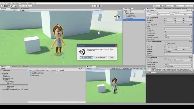 Unity 2017 Tutorial - Blob Shadow Projector - Fake Shadow смотреть онлайн