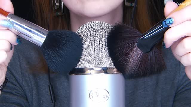 АСМР ASMR BlueYeti и кисточки ️ 100% мурашки смотреть онлайн