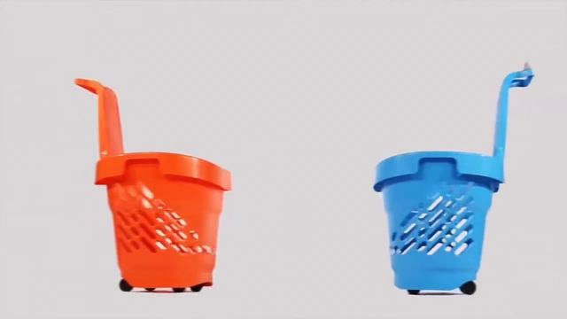 Корзина покупательская на 4 колесах с ручкой 68 л GenPlus 360º смотреть онлайн